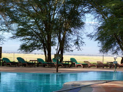 Pool - Kilimanjaro in the background