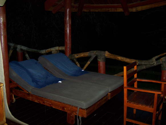 Day beds on the veranda