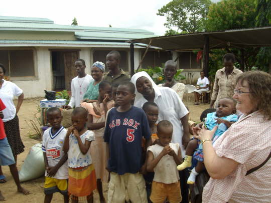 Lynn carying Baby Lydia