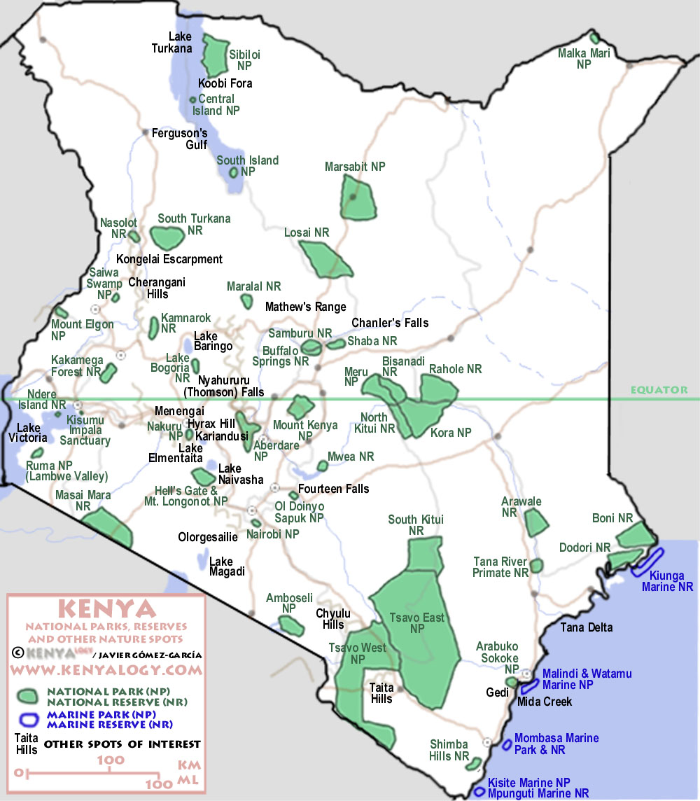 kenya NP map